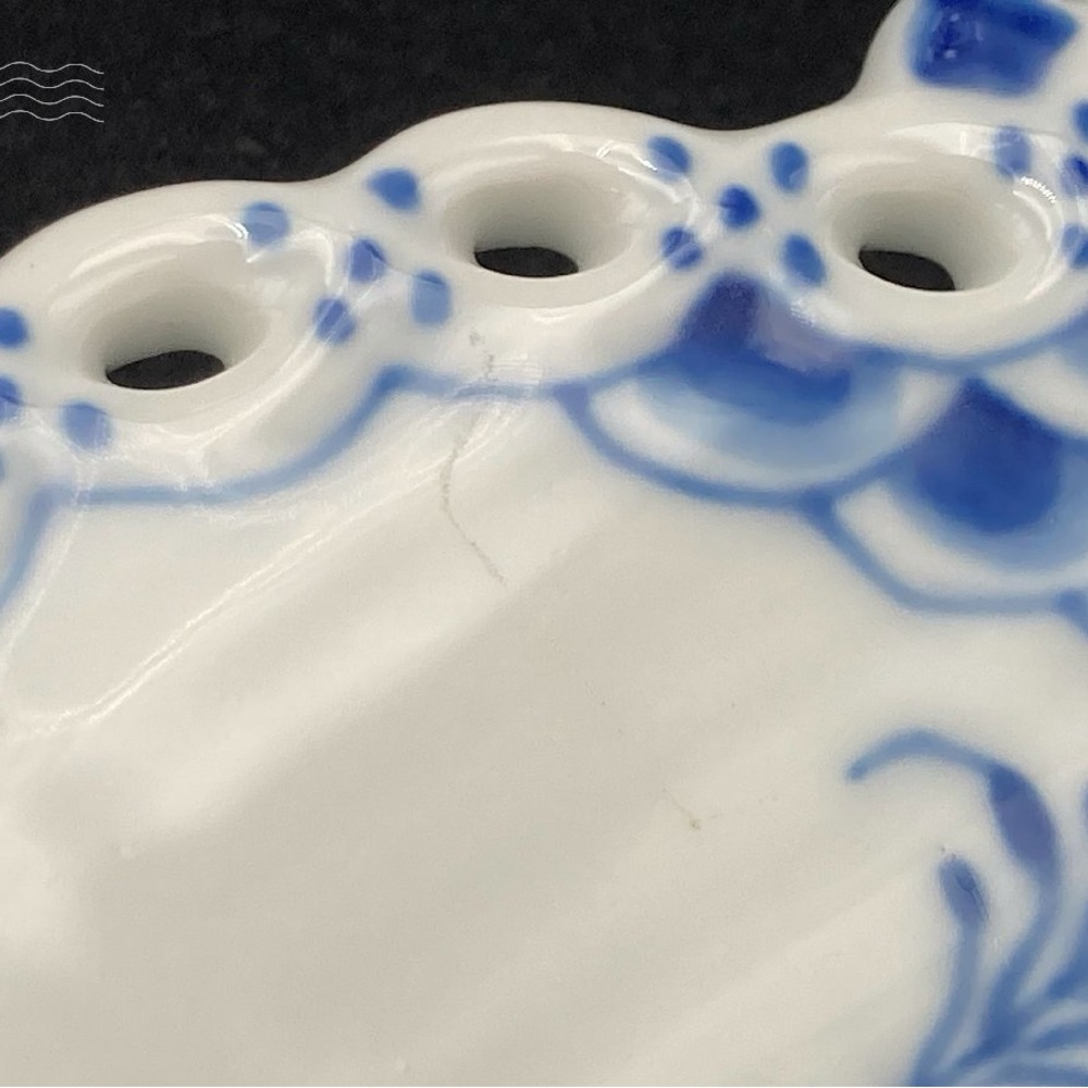 Rare and priced to sell Royal Copenhagen underplate / serving dish blue fluted - Picture 7 of 8